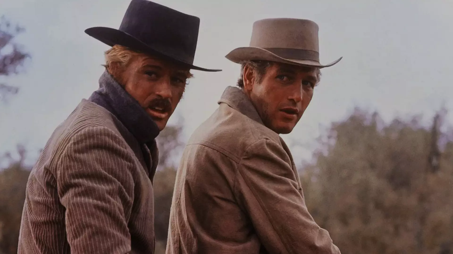 پل نیومن در حال نگاه کردن در فیلم Butch Cassidy And Sundance Kid ۳۰ تا از بهترین فیلم ها با موضوع سرقت بهمراه امتیاز IMDB ایتی مایتی