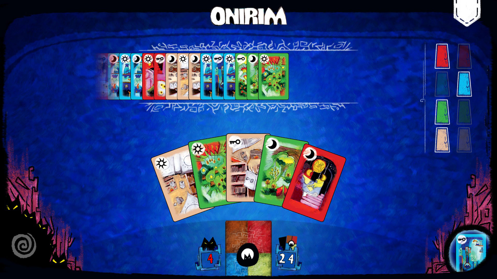 بازی رومیزی Onirim 20 تا از بهترین بازی های رومیزی اندروید ایتی مایتی